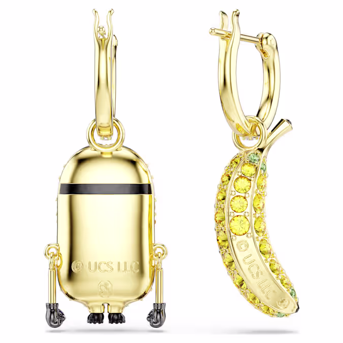 Minions Stuart and Banana drop earrings